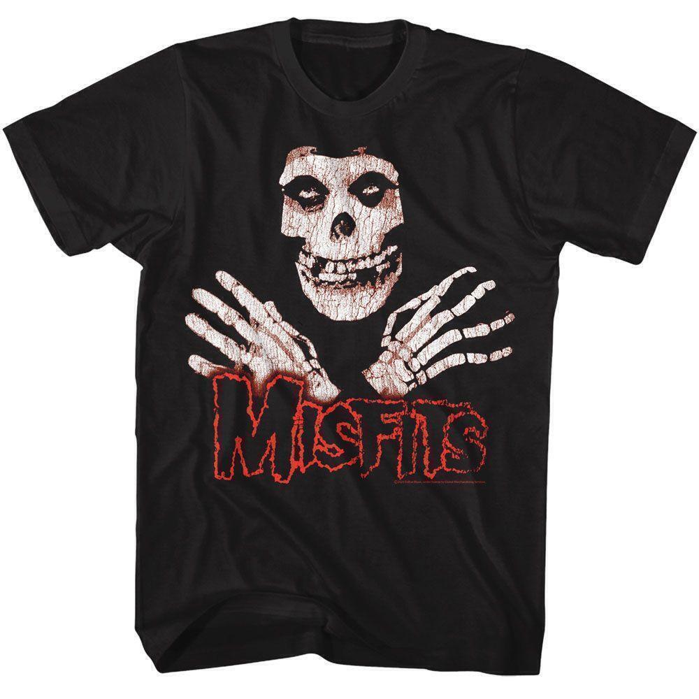 Misfits Skull Hands Horror Punk Rock Band T-Shirt